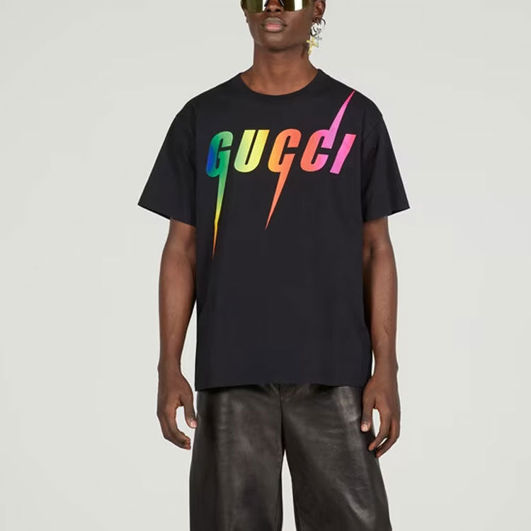 GUCCI Rainbow Gucci Blade Tee 'Black' 616036-XJFF9-1152