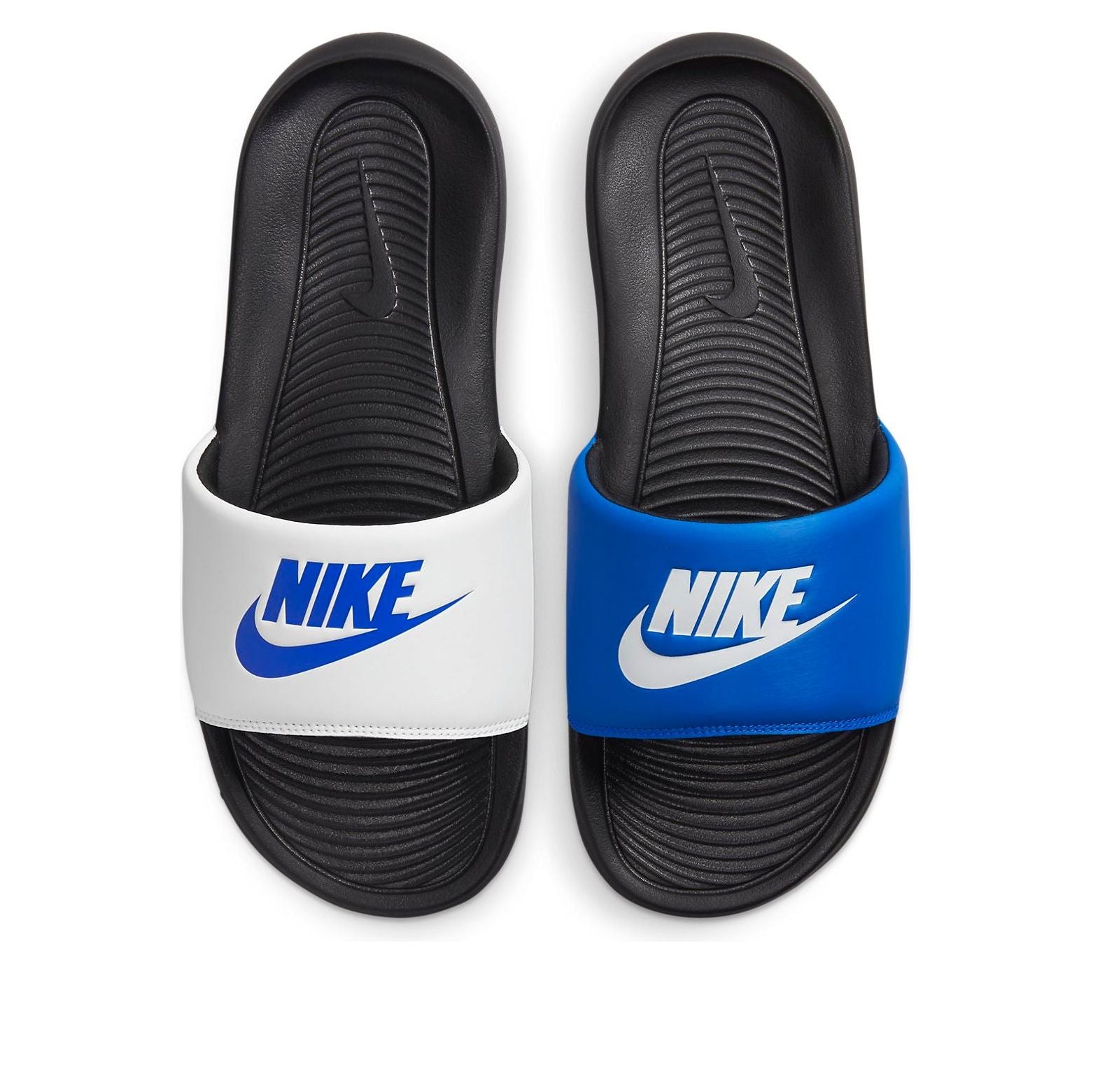 Nike Victori One Minimalistic Casual White Blue Slippers 'White Blue Black' DD0234-400