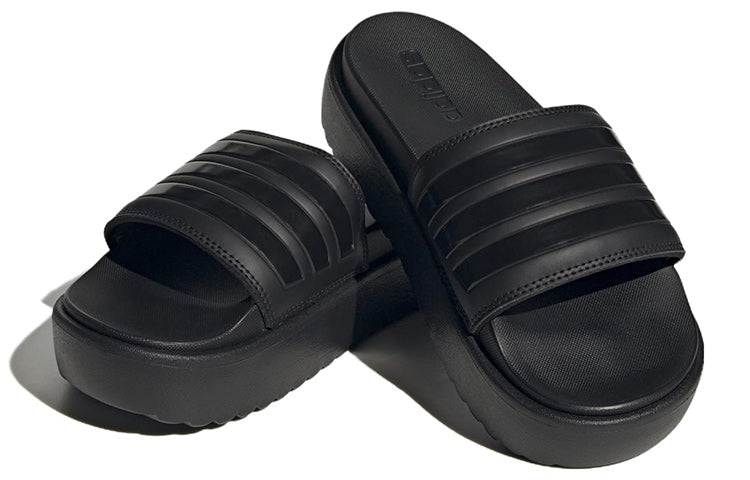 (WMNS) adidas Adilette Platform Slide 'Triple Black' HQ6179