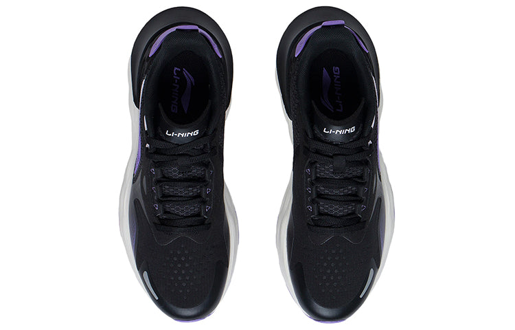 (WMNS) Li-Ning Daily Running Clouds Running Shoes 'Black Purple' ARSS014-1