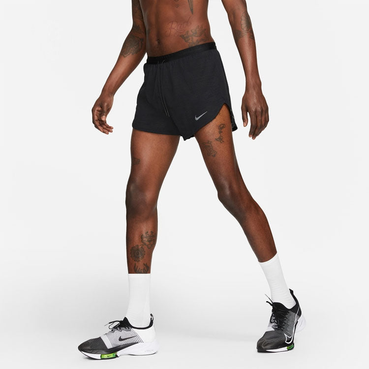 Nike Dri-fit Run Division Pinnacle Casual Solid Color Running Shorts Black DA1295-010