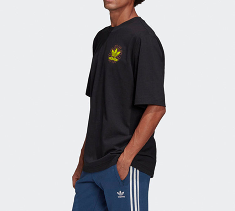 adidas originals Graphic Tee 2 Earth Printing Sports Short Sleeve Black GK5919
