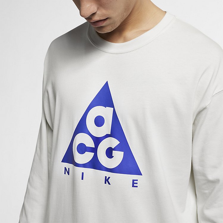 NikeLab ACG Long-Sleeve T-Shirt 'Summit White Racer Blue' BQ7203-121