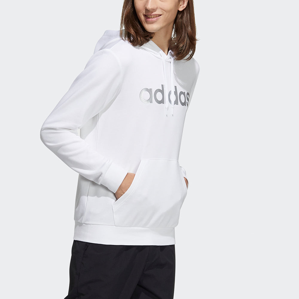 adidas neo M Ce Logo Hdy Casual Breathable Sports hooded Pullover White H14186