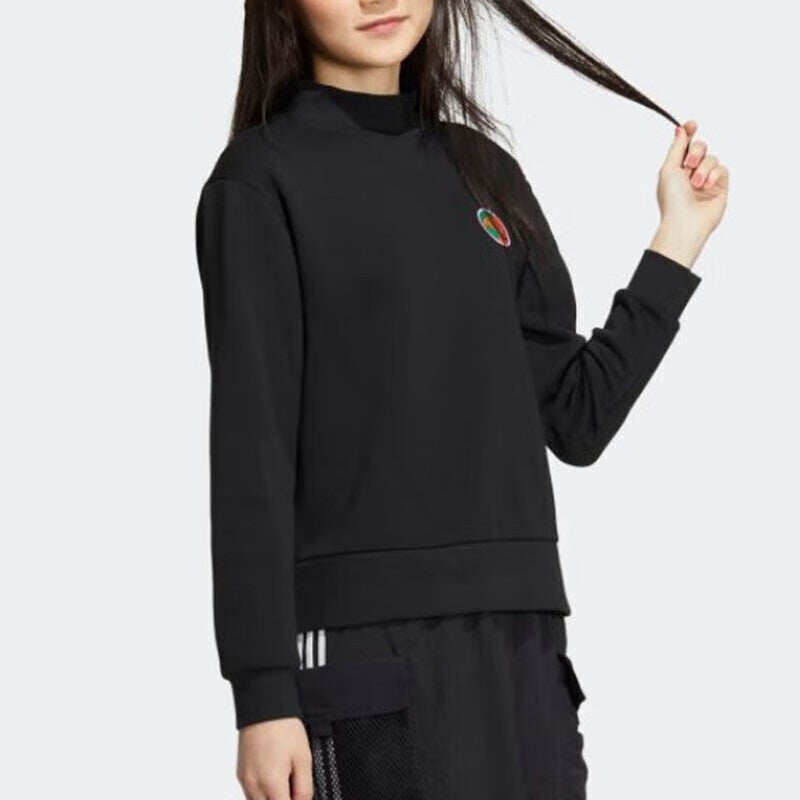 (WMNS) adidas Neo Vbe Sweatshirts 2 Asia Sizing 'Black' HN2369