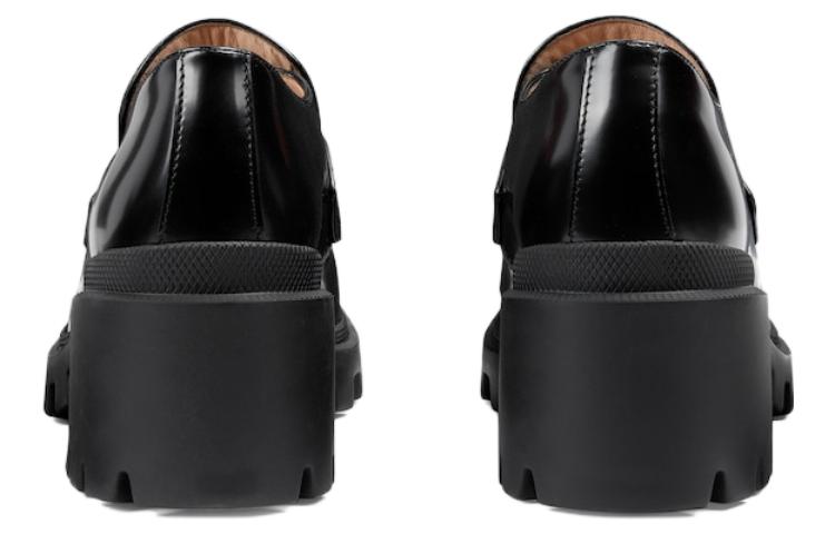 (WMNS) Gucci Interlocking G Loafers 'All Black' 750598-AACAT-1000