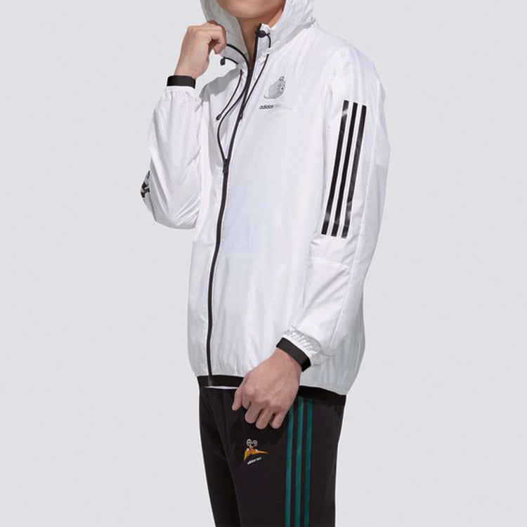 adidas neo M BRND PRD WB hooded Long Sleeves Sports Jacket White GK5869