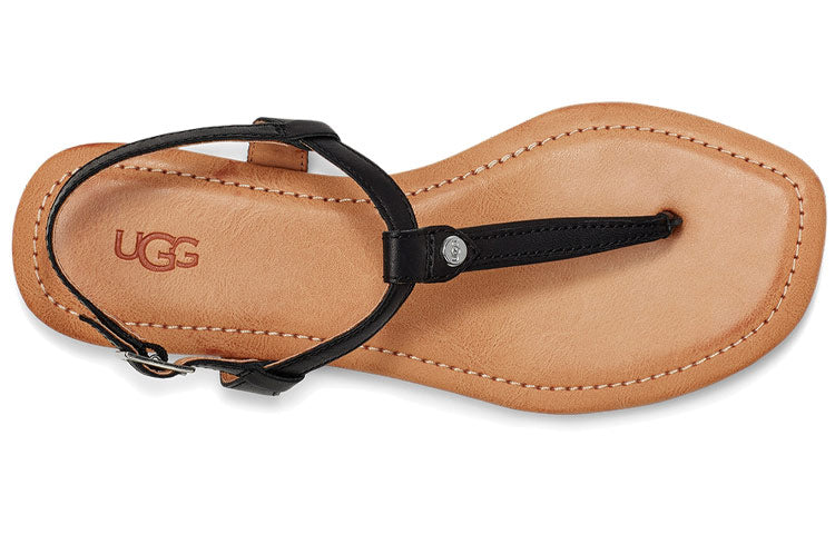 (WMNS) UGG Madeena Sandals Black Brown 1119759-BLLE