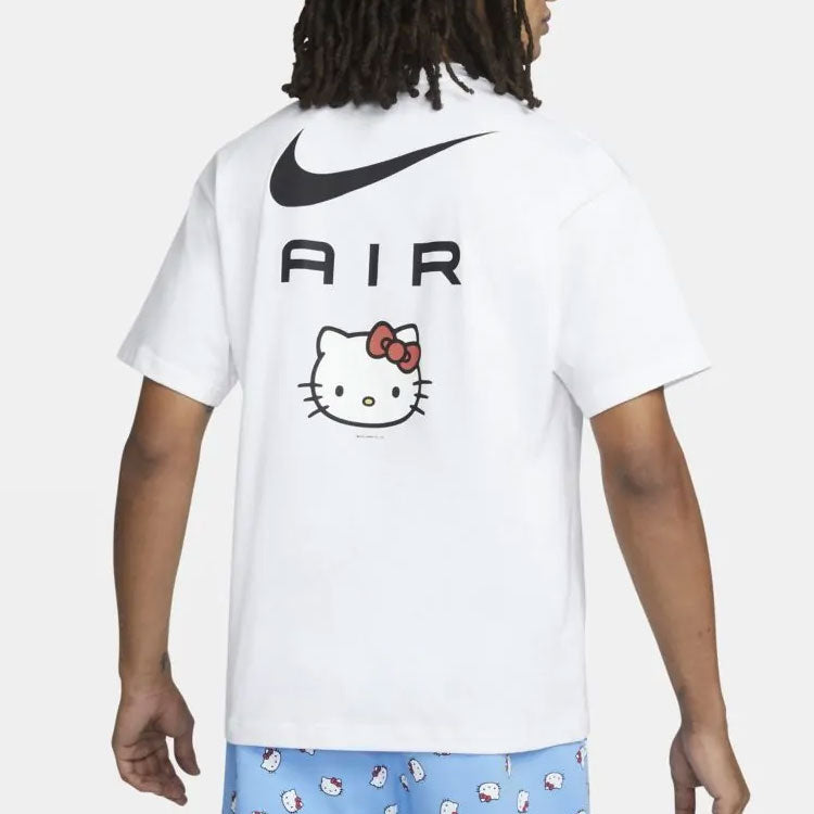 Nike x Hello Kitty Crossover SS22 Funny Alphabet Cartoon Printing Short Sleeve Unisex White DR6074-100