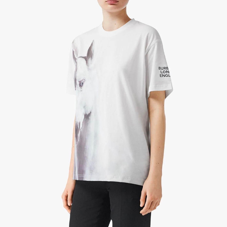 Burberry SS21 Pattern Printing Short Sleeve White 80173521