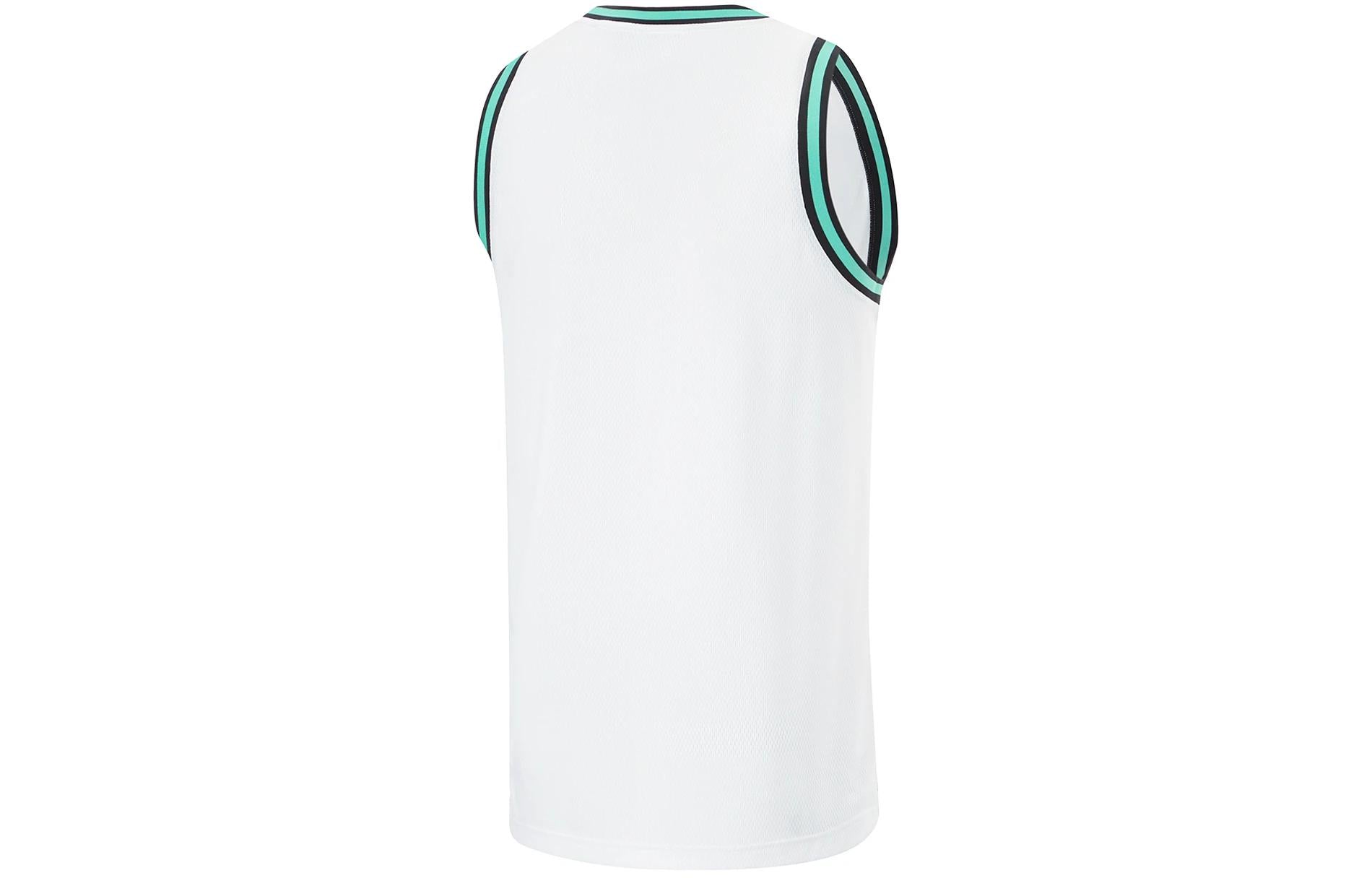 Li-Ning CBA Logo Basketball Suit 'White Green' AATU019-7