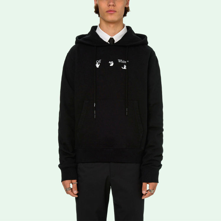Off-White SS21 Mens Logo Long Sleeve Sweater OMBB034R21FLE0061055
