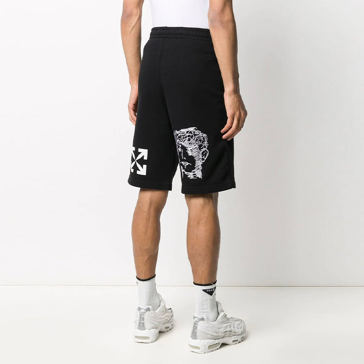 Off-White SS20 Mens Loose Black Disrupted Font Sweat OMCI006S20E300081088
