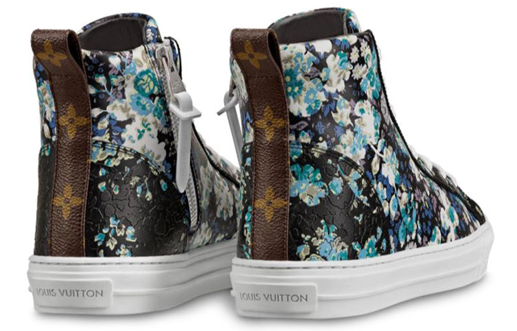 (WMNS) LOUIS VUITTON LV Stellar High-Top Sneakers Blue/Black 1A5N8O
