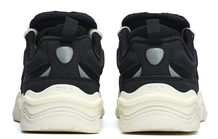 (WMNS) FILA FUSION Kick Sneakers 'Black White' T12W242203FBC