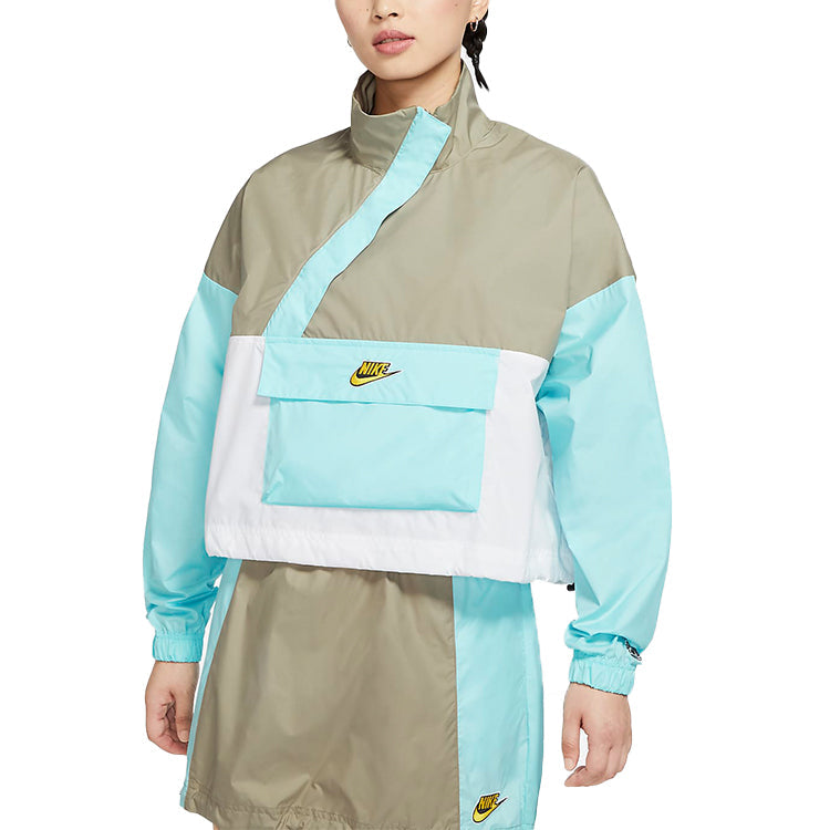 (WMNS) Nike Sportswear Woven Anorak Blue CU5971-342