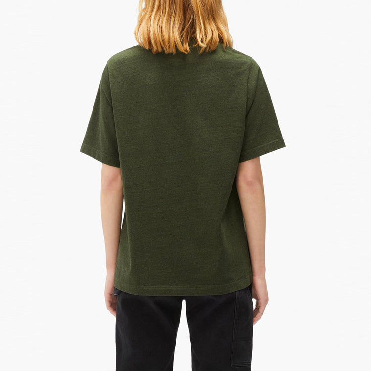 KENZO Tiger Head Pattern Printing Loose Round Neck Short Sleeve Dark Green FB62TS947401-50