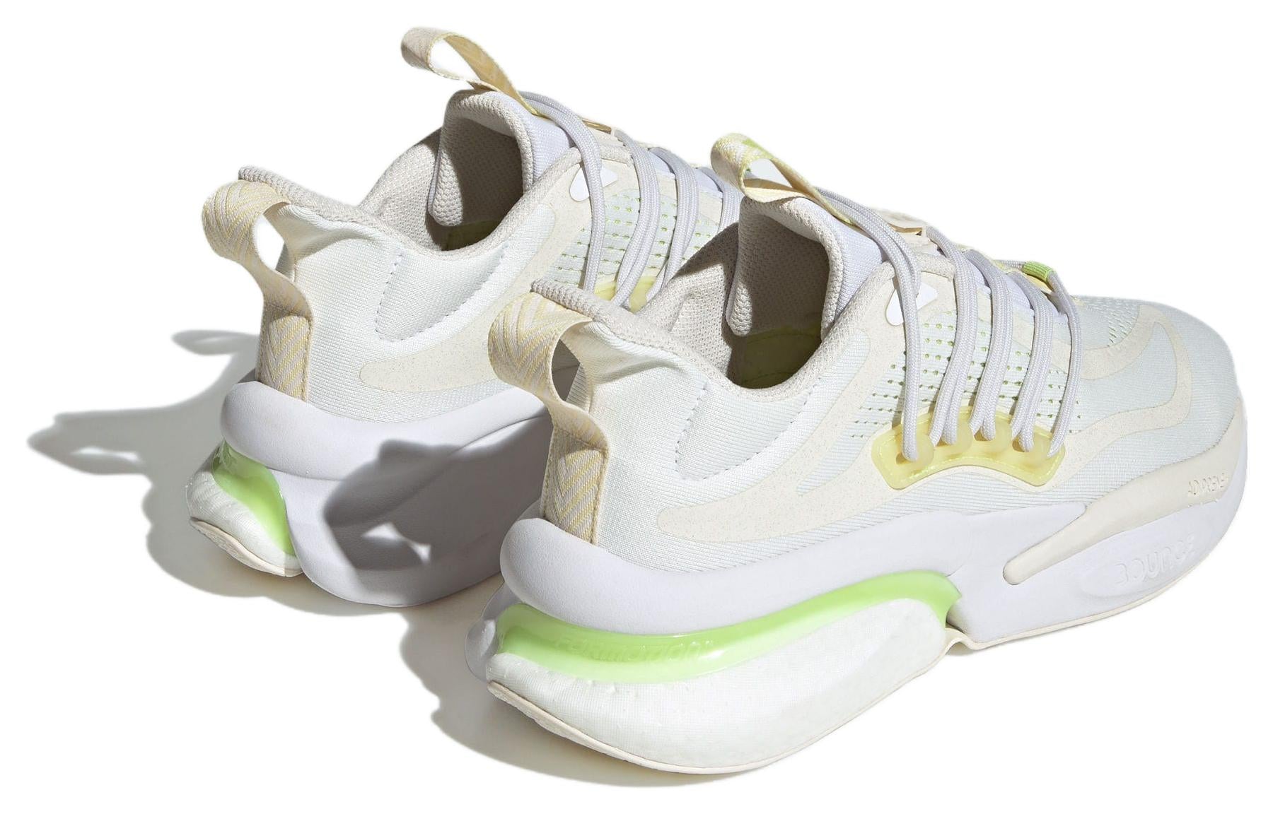 adidas AlphaBoost V1 Running Shoes 'White Yellow' IG3072