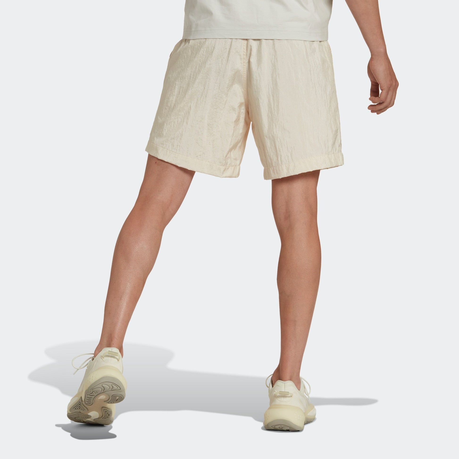 adidas originals Solid Color Casual Sports Shorts Yellow White HK2741