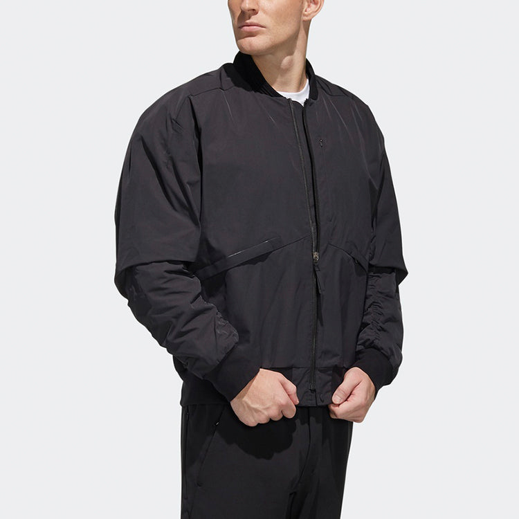 adidas Sleeve Casual aviator Jacket Black FM9381
