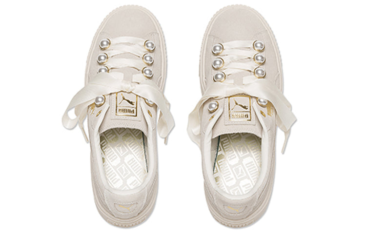 (WMNS) PUMA Suede Platform Bling 'Beige' 366688-02