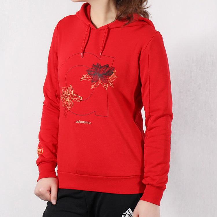 (WMNS) adidas neo Sweat Hd Sports Red DZ7602