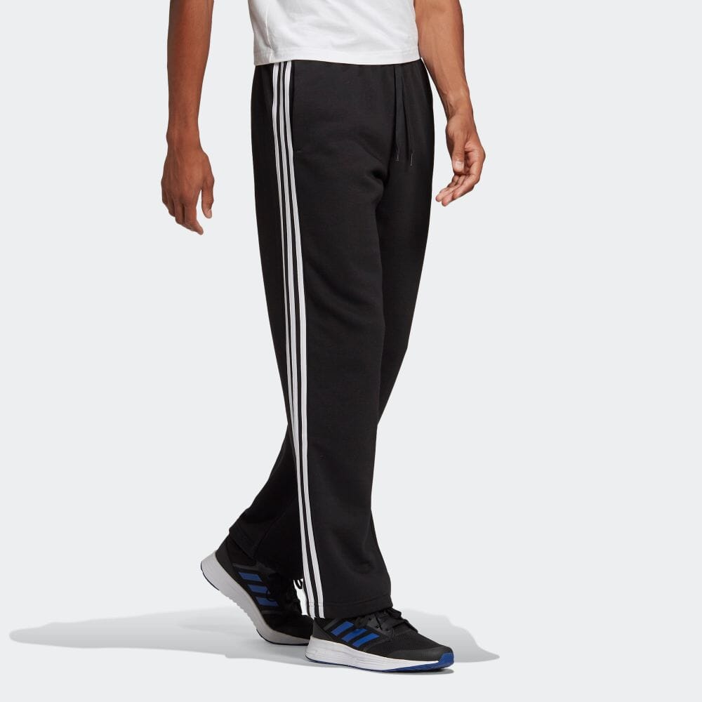 Men's adidas Classic Straight Casual Sports Knit Long Pants/Trousers Black GK9267