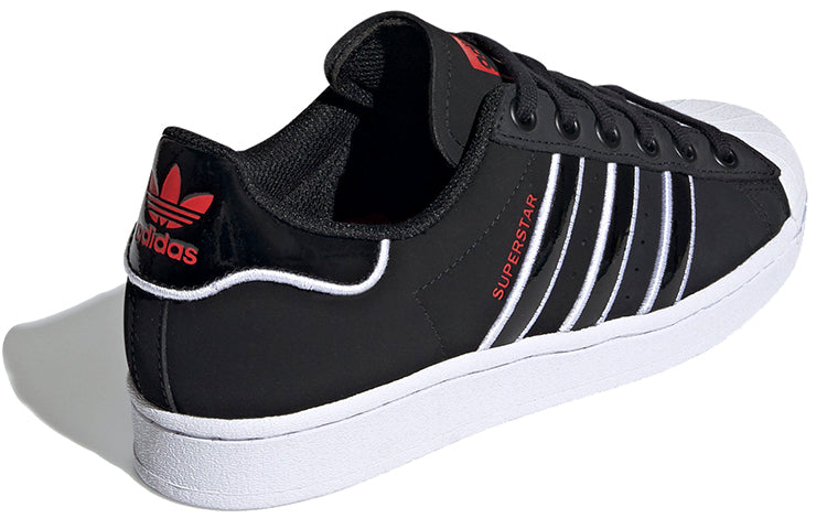 (WMNS) adidas originals Superstar Up 'Black Red White' FY4505