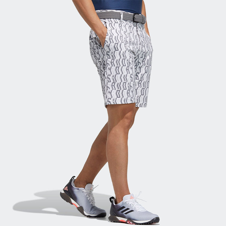 adidas Jp Aop Shorts Full Print Casual Sports Golf White GM0880