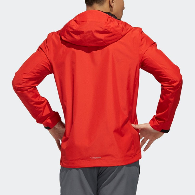 adidas Wandertag Sol J Outdoor waterproof Hooded Jacket Red FI6647