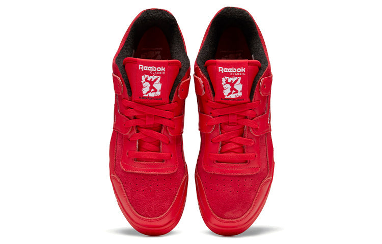 Reebok Workout Plus Lightweight Cozy Low Tops Casual Skateboarding Shoes Unisex Red GV8274
