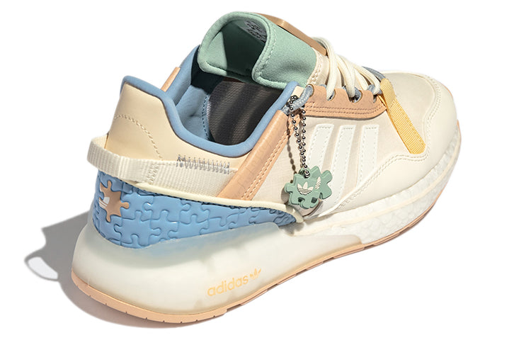 adidas originals Unisex ZX 2K Boost Pure Low-Top Running Shoes Beige/Yellow GZ3416