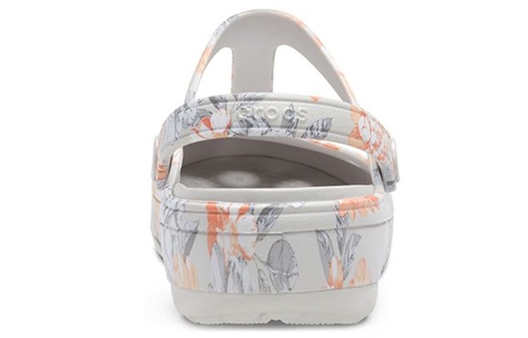 (WMNS) Crocs White Flowers Sandals 206525-96M
