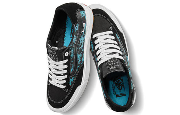 Vans Berle Pro (Pirate Skulls) Shoes Black/Blue VN0A3WKXSTJ