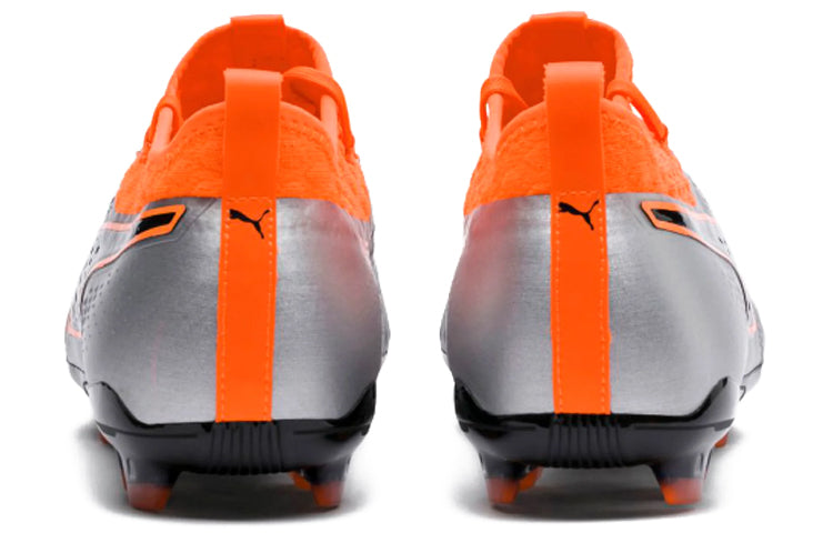 PUMA One2 Leather FG Firm Ground 'Silver Orange Black' 104740-01