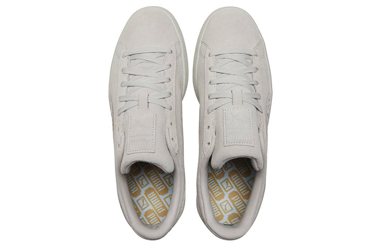 PUMA Suede Mono Deboss Casual Skateboarding Shoes Unisex Gray 384688-01