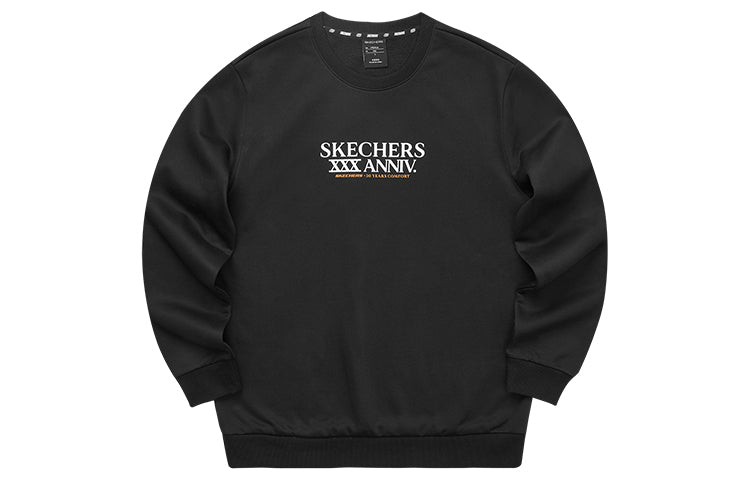 Skechers Graphic Crew Sweater 'White Black Grey' L122U270