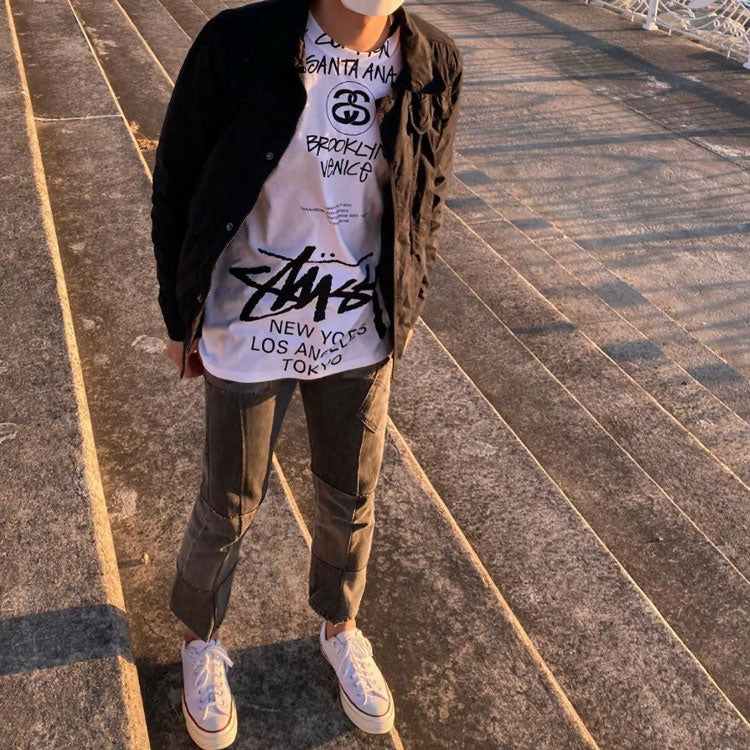 Stussy x TAKAHIRO MIYASHITA Crossover 40 Anniversary Short Sleeve Unisex White 3903647