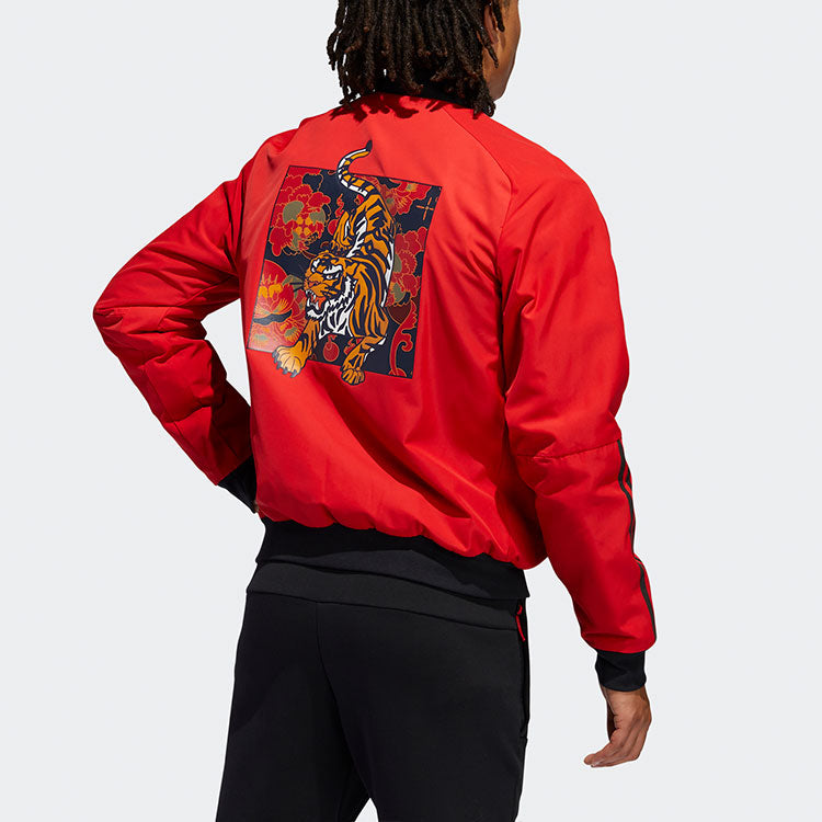 adidas Mic Jkt Bomb Series Pattern Jacket Red GG0765