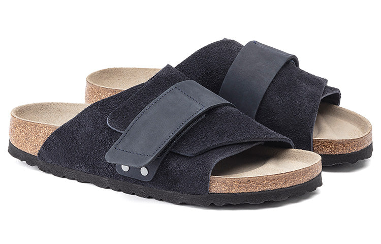 Birkenstock Kyoto Nubuck Suede Sandals 'Midnight Navy' 1020751