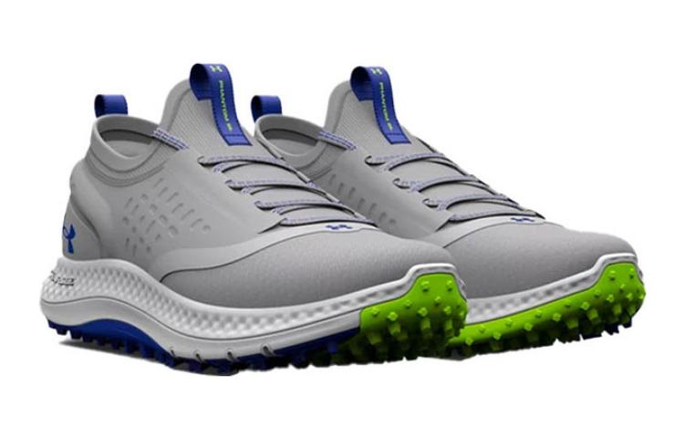 (GS) Under Armour Charged Phantom Spikeless Golf Shoes 'Grey Blue' 30264070-100
