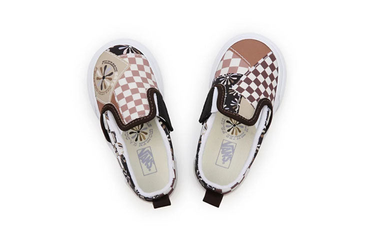 Vans Divine Energy Classic Slip-On Velcro 'Cream Brown White' VN000UBSAS0