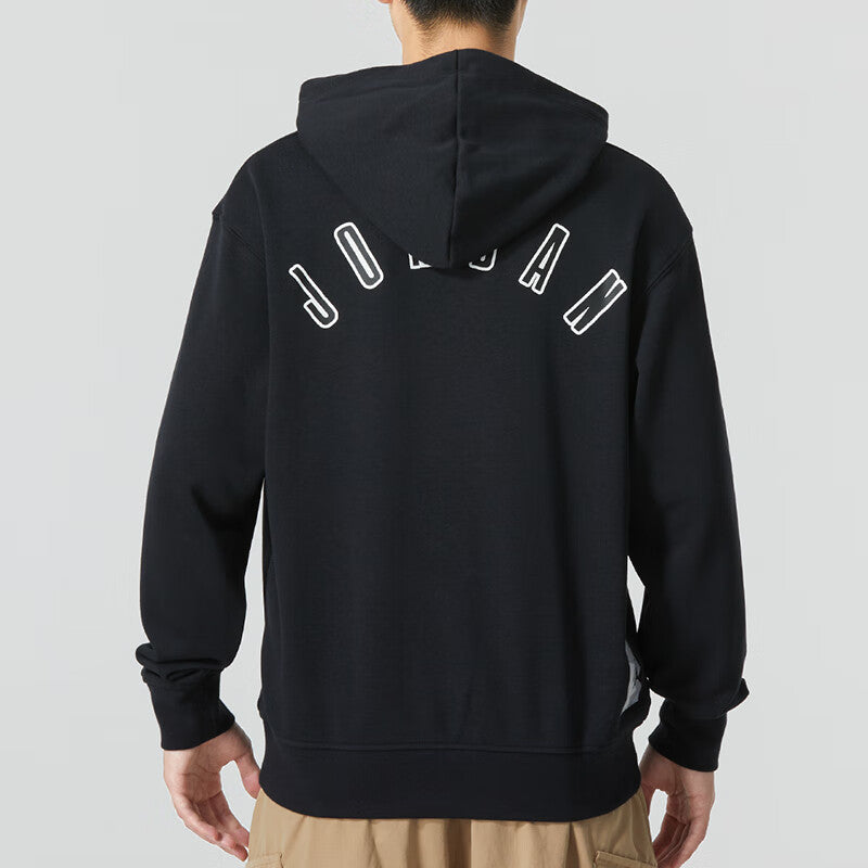 Air Jordan Flight MVP Fleece Pullover Hoodie Asia Sizing 'Black' FQ1871-010