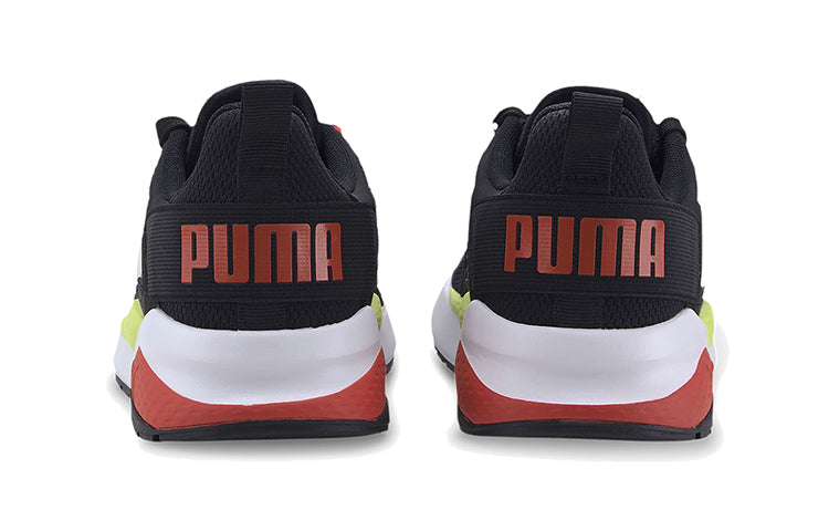 PUMA Anzarun (Big Kids) Shoes Black/White/Yellow 372035-07