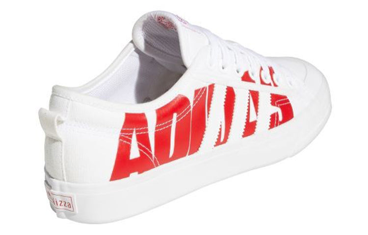 (WMNS) adidas Nizza Trefoil 'White Red' FX8345