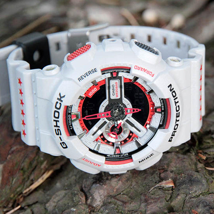 CASIO G-Shock Analog-Digital 'White' GA-110EH-8A