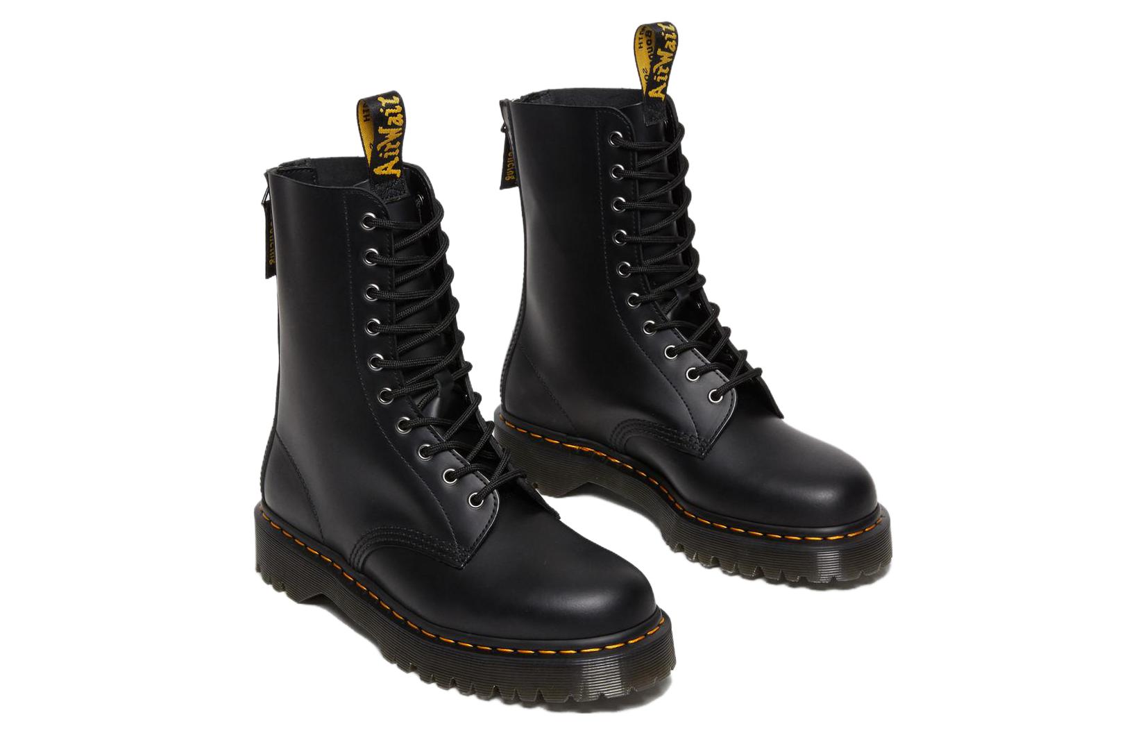 Dr. Martens 1490 Hi Bex Zip Leather Boots 'Black' 27841001
