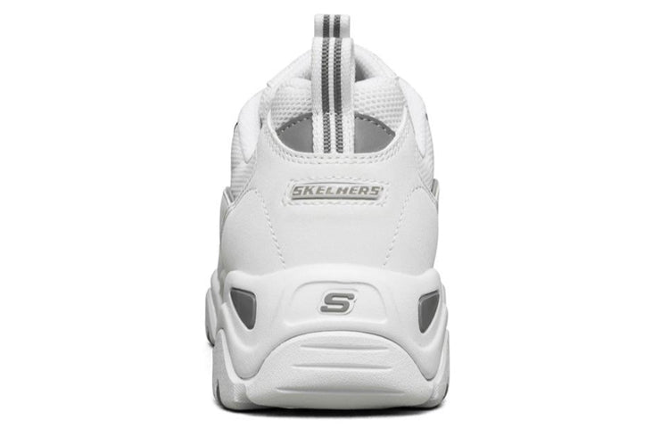 (WMNS) Skechers D Lites 2.0 Silver/White 88888397-WHT