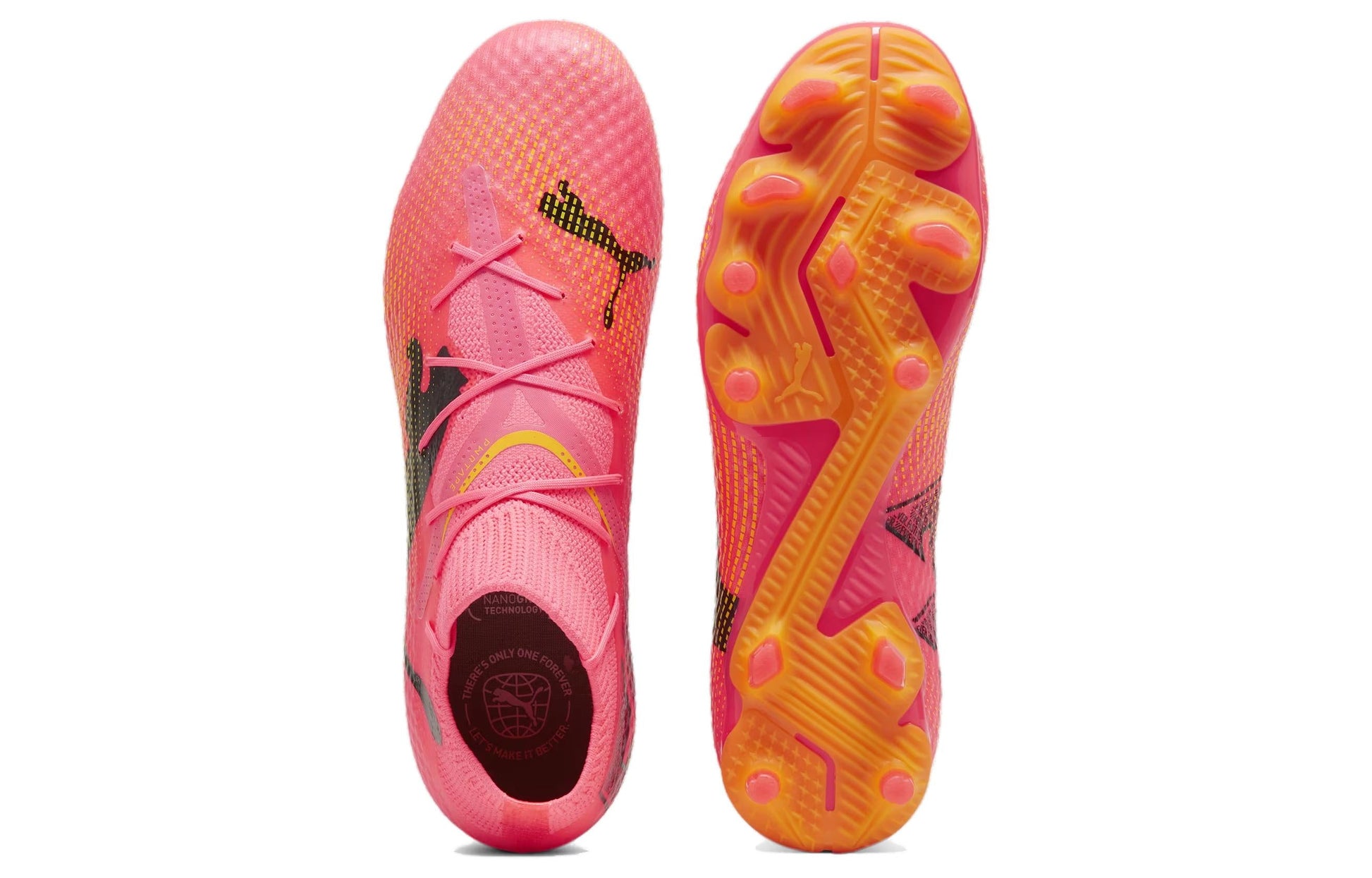 PUMA Future 7 Pro FG/AG Lace Up Soccer Sneakers 'Pink' 107707-03