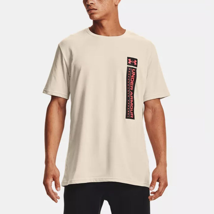 Men's Under Armour Reflection Wave Casual Sports Breathable Short Sleeve Creamy White 1361674-110